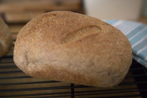 baked bread loaf 