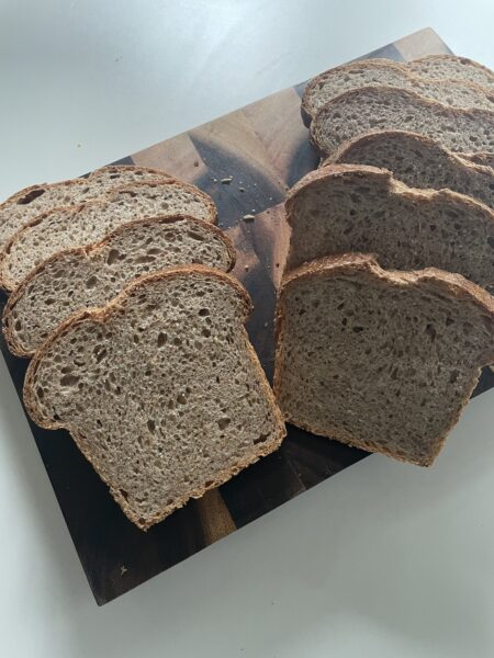 sliced sourdough whole grain bread